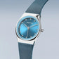 Bering Classic Steel Case With Ice Blue Dial Mesh Bracelet Watch 12927-308