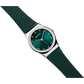 Bering Ladies Round Teal Dial Blue Case and Mesh Bracelet Watch