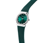 Bering Ladies Round Teal Dial Blue Case and Mesh Bracelet Watch