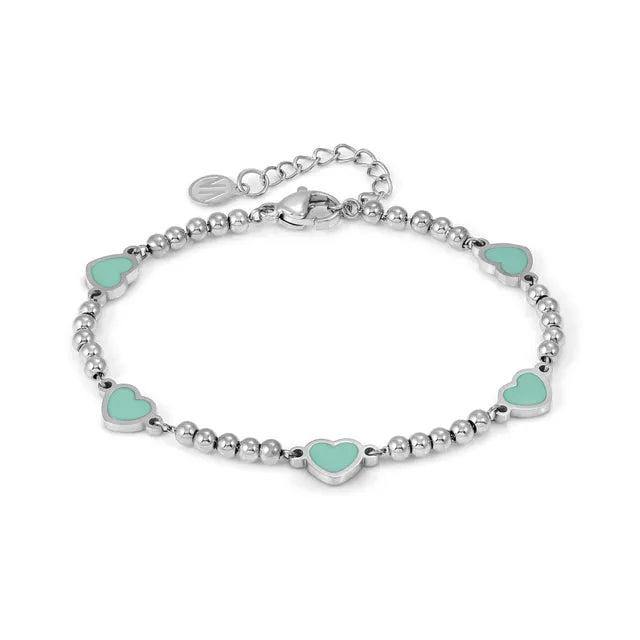 Nomination Emosfere Five Green Hearts Bracelet 134202/002