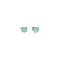 Nomination Emosfere Green Heart Stud Earrings 134208/002