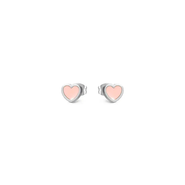 Nomination Emosfere Pink Heart Stud Earrings 134208/006