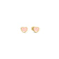 Nomination Emosfere Yellow Gold Plated Pink Heart Stud Earrings 134218/006