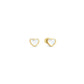 Nomination Emosfere Yellow Gold Plated White Mother of Pearl Heart Studs 134219/036