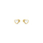 Nomination Emosfere Yellow Gold Plated White Mother of Pearl Heart Studs 134219/036