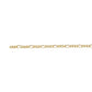 Yellow Gold Filled Figaro 1.5mm Permanent Bracelet 21cm