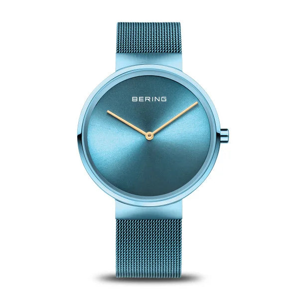 Bering Classic 39mm Blue Watch 14539-388