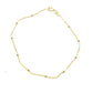 9ct Yellow Gold Micro Bead and Curb Bracelet