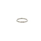 18ct White Gold Narrow Brilliant Cut Diamond Ring Size N