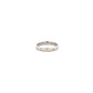 18ct White Gold Princess Cut Diamond Polished Luxury Ring Size N