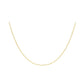 9ct Yellow Gold Diamond Cut Link Chain 18cm