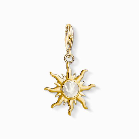 Thomas Sabo Charmista Yellow Gold Plated Mother of Pearl Star 1534-429-14