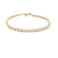 9ct Yellow Gold 1ct Diamond Tennis Bracelet