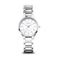 Bering Titanium Round White Dial Link Bracelet Watch 15630-704