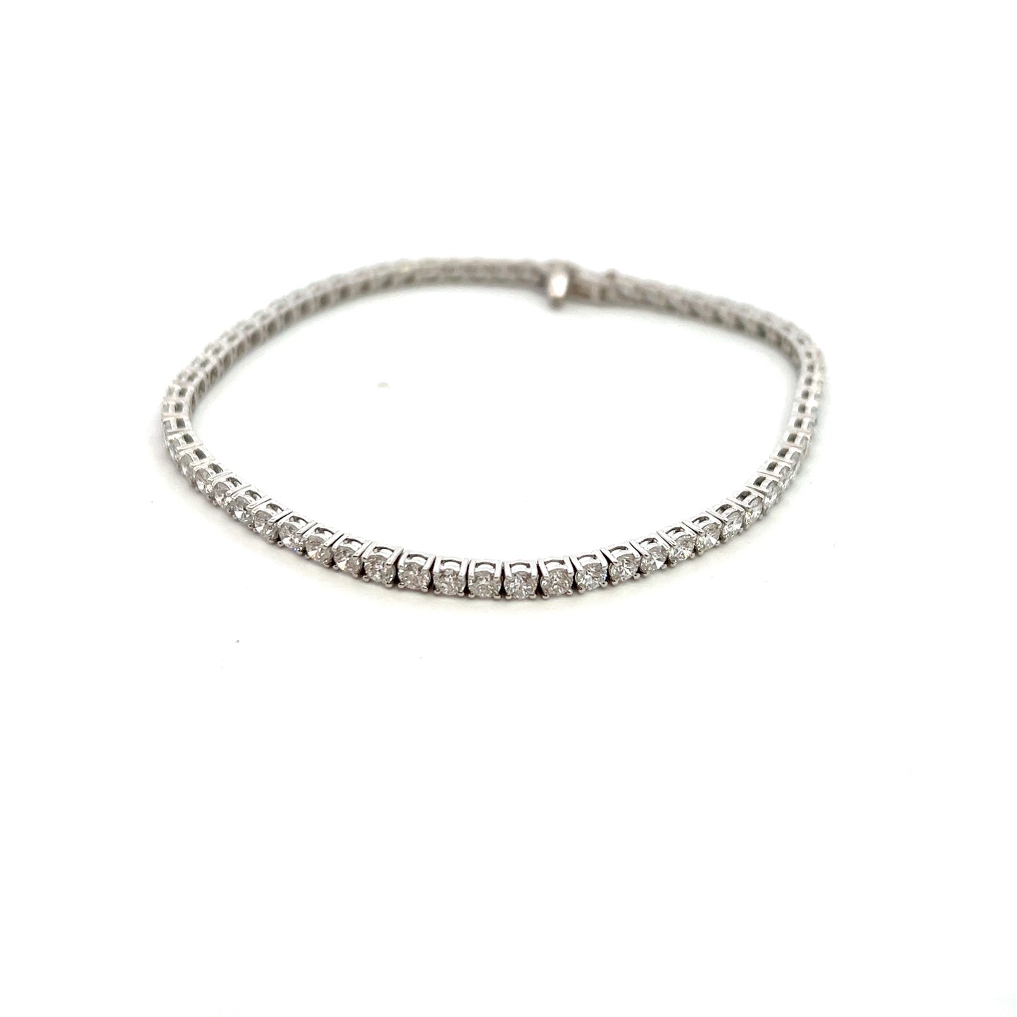 9ct White Gold 4.28ct Laboratory Grown Diamond Bracelet