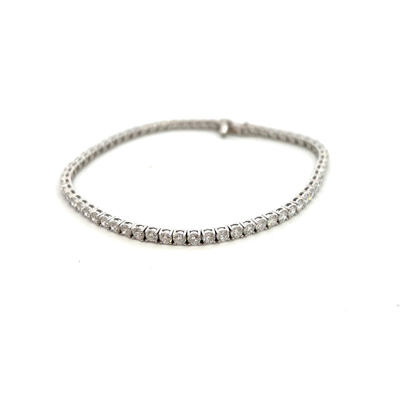 9ct White Gold 4.28ct Laboratory Grown Diamond Bracelet