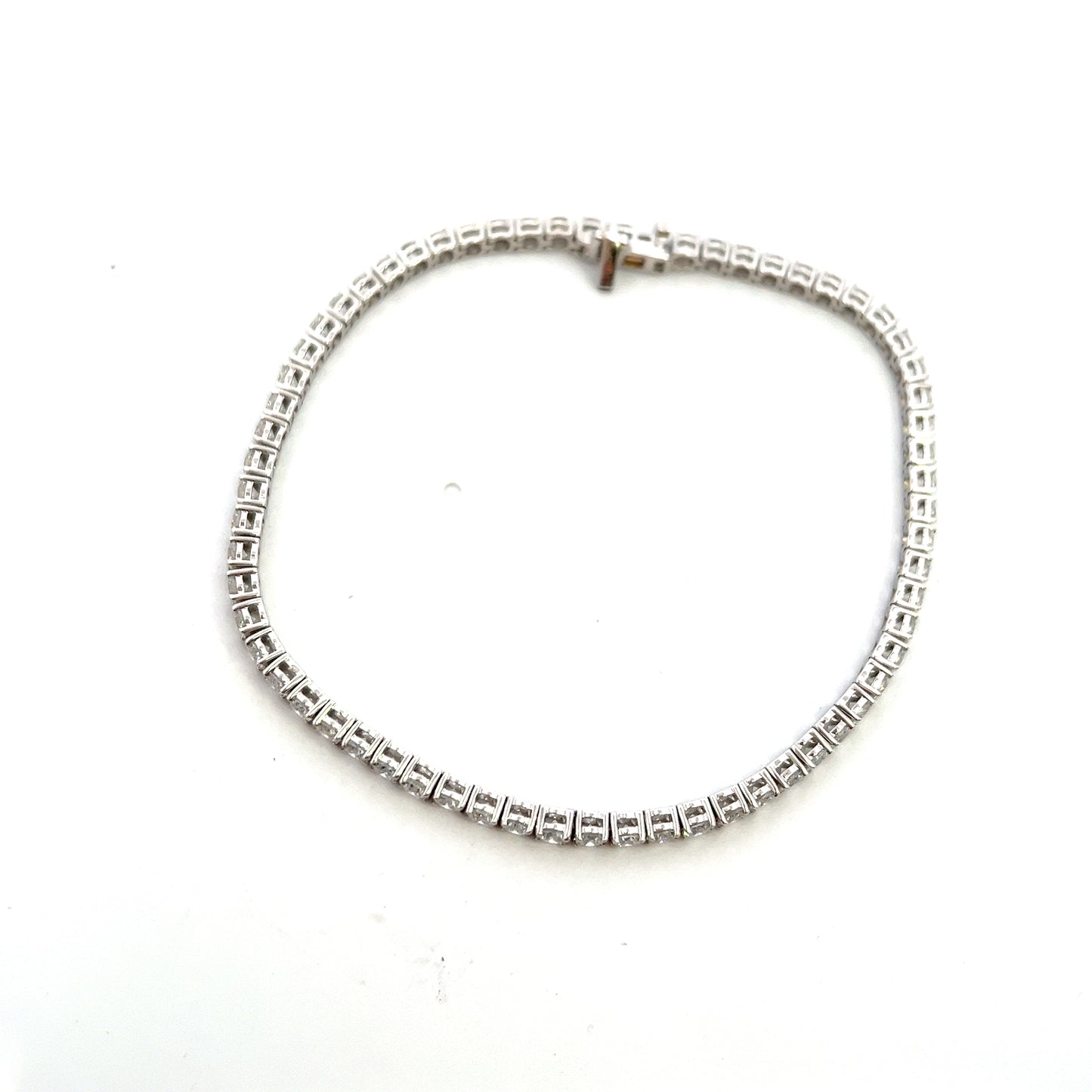 9ct White Gold 4.28ct Laboratory Grown Diamond Bracelet
