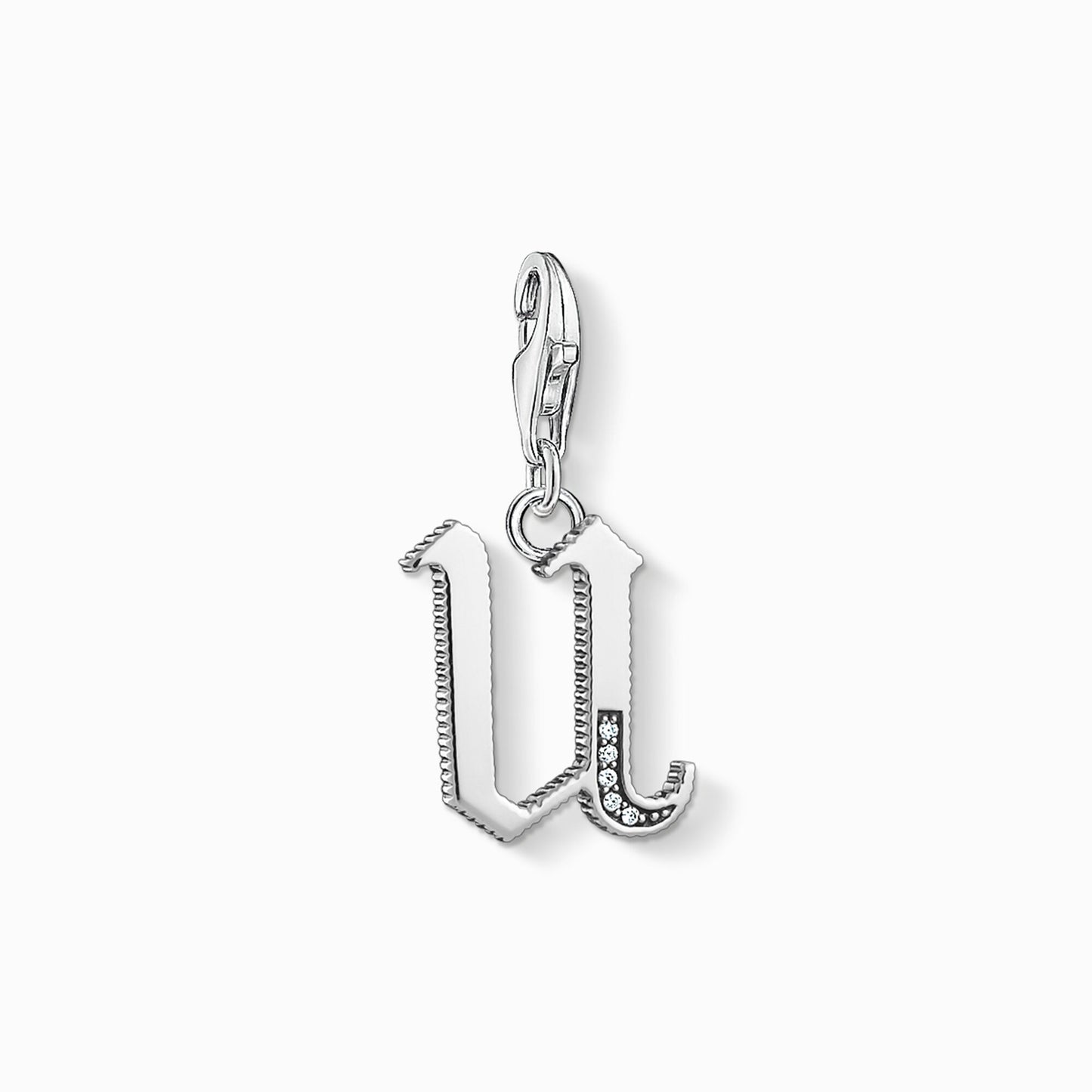 Thomas Sabo Sterling Silver Initial U Charm  1601-643-21