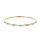 14ct Yellow Gold 0.24ct Diamond Twist Bangle