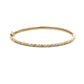 9ct Yellow Gold 0.13ct Diamond Twist Hinged Bangle