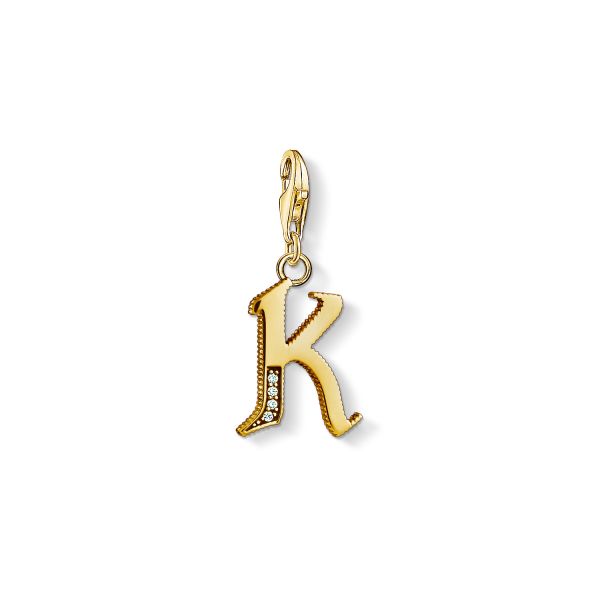 Thomas Sabo Yellow Gold Plated Initial K 1617-414-39
