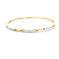 18ct Yellow Gold 0.66ct Brilliant Cut Diamond Twist Design Bangle