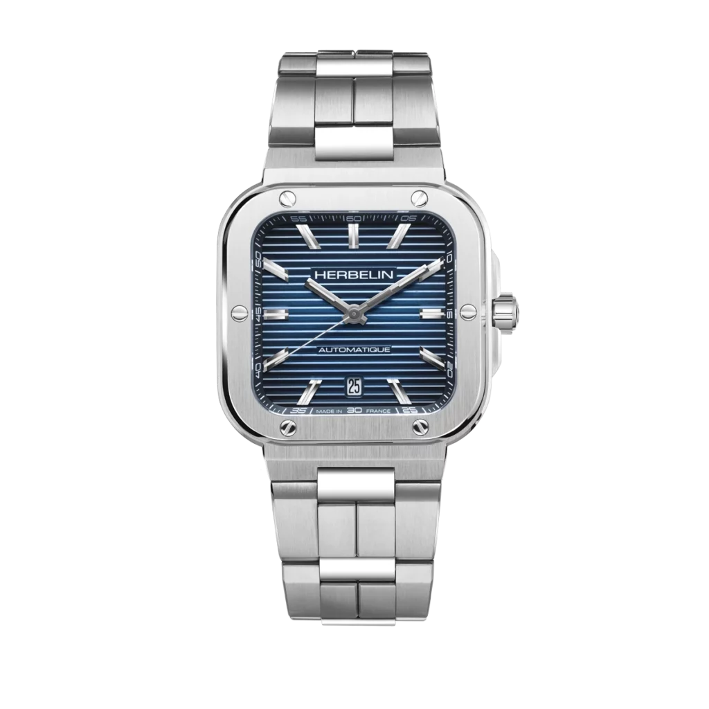 Herbelin Cap Camarat Steel Blue Dial Automatic Bracelet Watch 1646B15