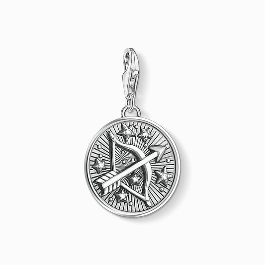 Thomas Sabo Charmista Sterling Silver Cubic Zirconia Sagittarius Zodiac Charm 1648-643-21