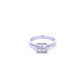 Platinum Princess Cut 1.00ct Diamond Cluster Ring