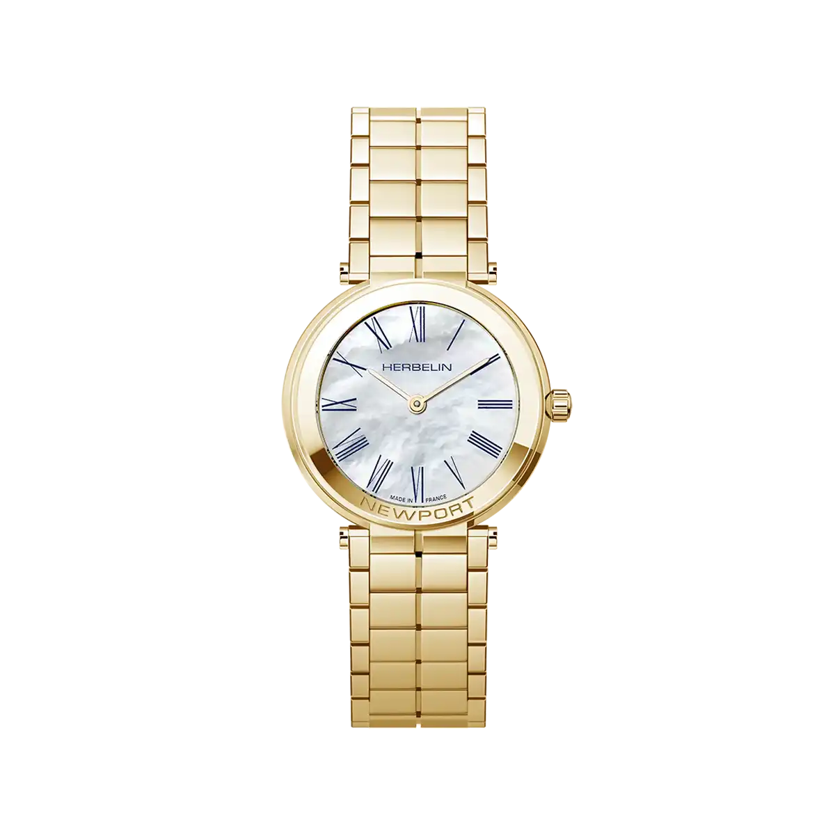 Herbelin Newport Slim Yellow PVD Women's Watch 16922BP09
