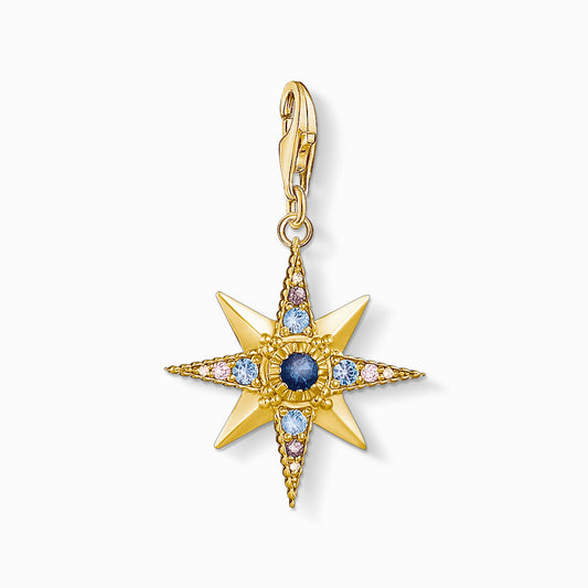 Thomas Sabo Charmista Yellow Gold Plated Royalty Star Charm  1714-959-7
