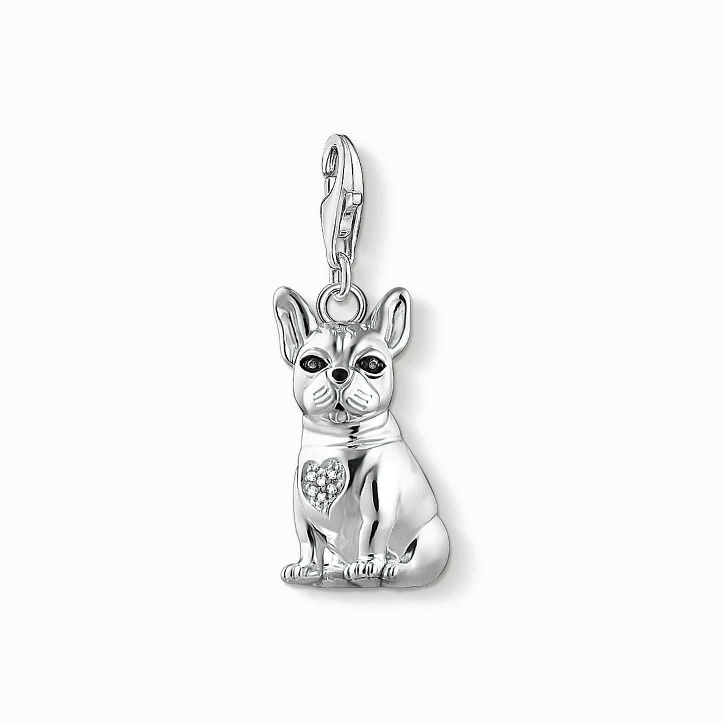 Thomas Sabo Sterling Silver French Bulldog Charm 1726-041-21