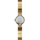 Herbelin Lady H Dame Black Dial Yellow Gold Plated Bangle Watch 17312BMP1N49