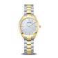 Bering Solar Round Mother of Pearl Dial Two Colour Links Bracelet Watch 17331-710
