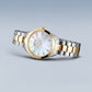Bering Solar Round Mother of Pearl Dial Two Colour Links Bracelet Watch 17331-710