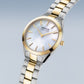 Bering Solar Round Mother of Pearl Dial Two Colour Links Bracelet Watch 17331-710