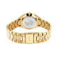 Bering Solar Round Mother of Pearl Dial Yellow Gold Plated Links Bracelet Watch  17331-734