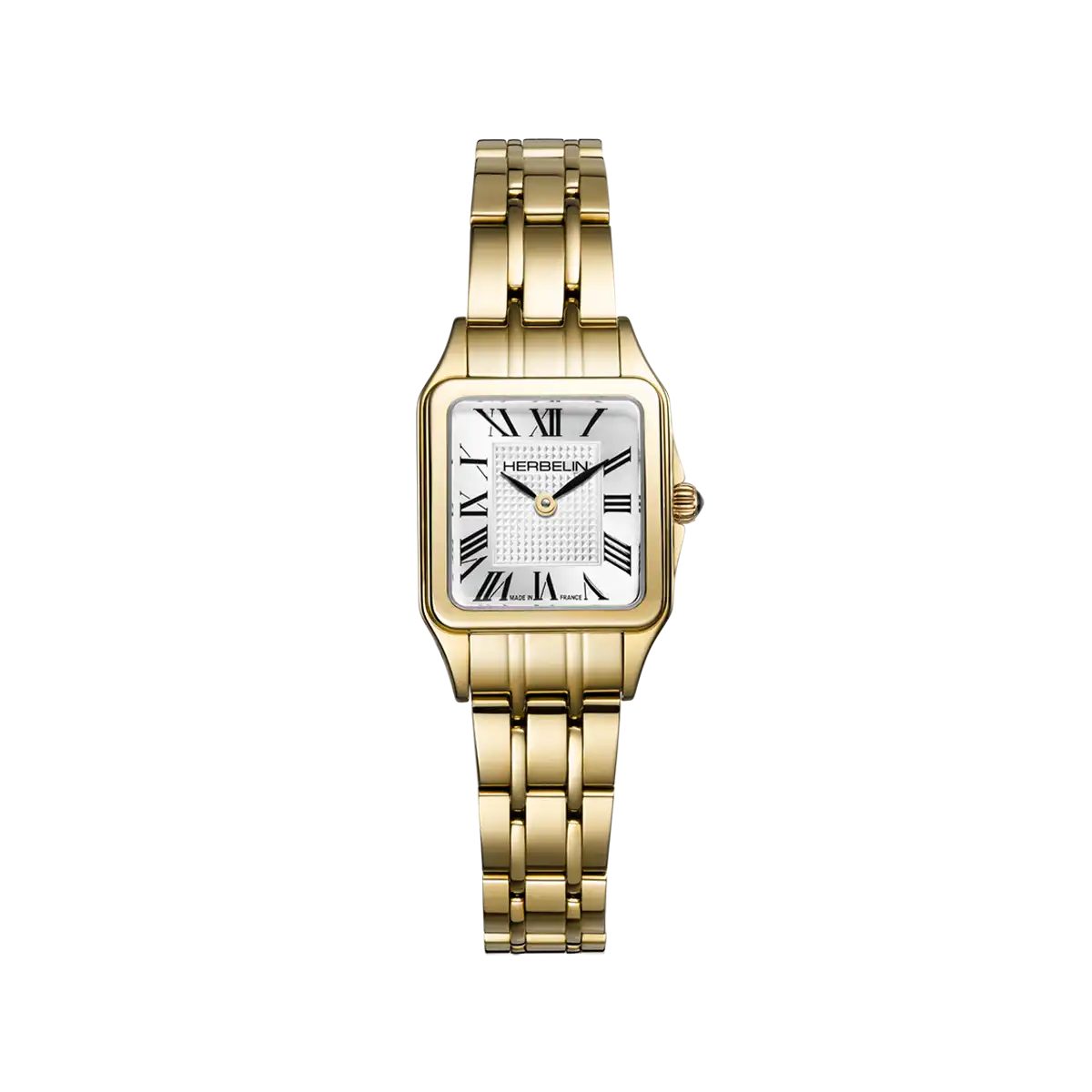 Herbelin Luna Mini Quartz Yellow PVD Case and Bracelet Watch 17407BP1N08