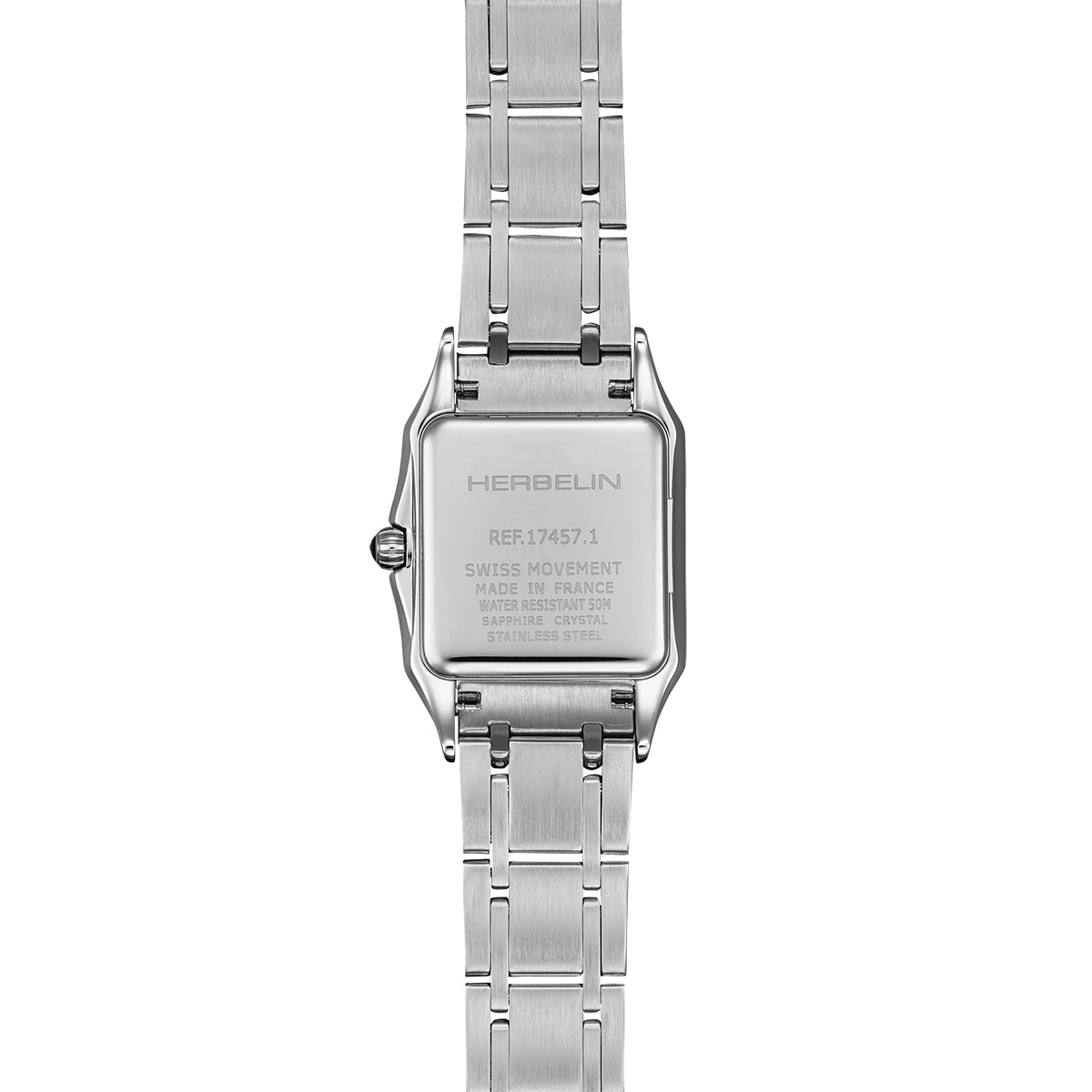Herbelin Luna Dame Diamond Stainless Steel Bracelet Watch 17457B62Y01