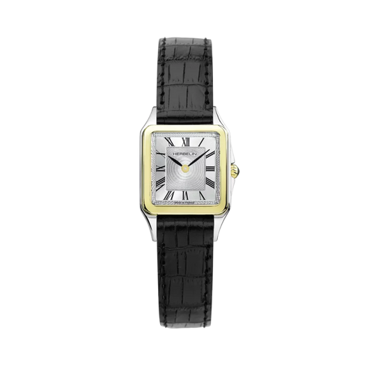Herbelin Luna Roman Numeral Dial Bi-Metal Bracelet Watch 17457T01