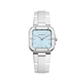Herbelin Steel Cap Camarat 30mm Case Ice Blue Dial White Strap 17546A25CW