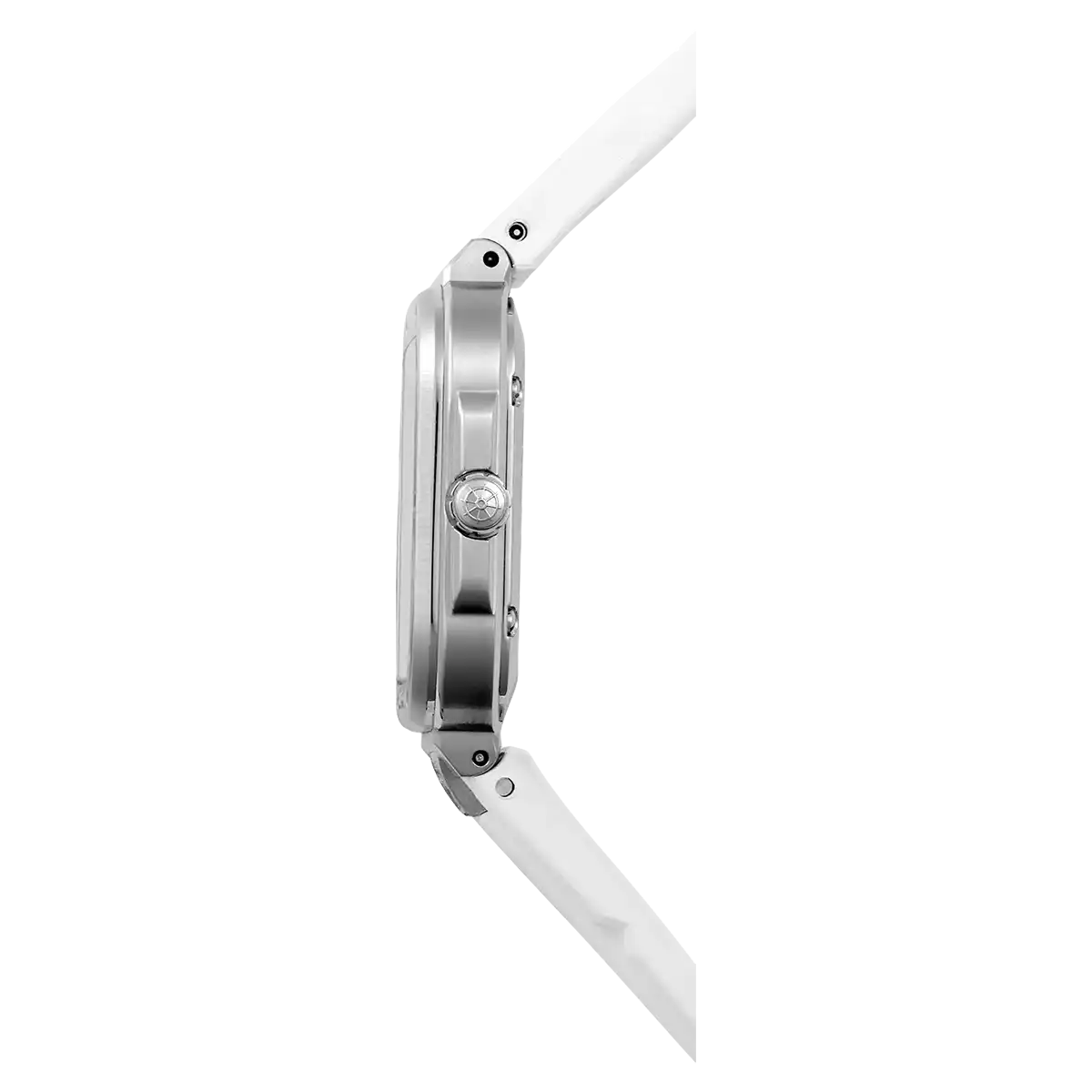 Herbelin Steel Cap Camarat 30mm Case Ice Blue Dial White Strap 17546A25CW