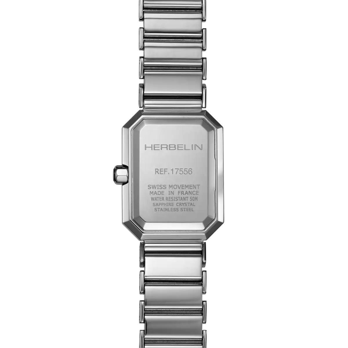 Herbelin Steel Octogone Mother of Pearl Dial Bracelet Watch 17556B19