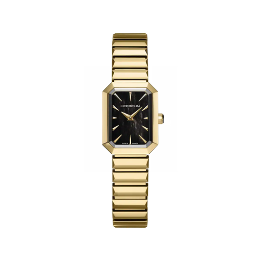 Herbelin Women's OCTOGÔNE Black Dial Watch  17556BP1N49
