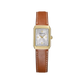 Herbelin Luna Art Deco Brown Leather Strap Watch 17577P22GD