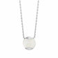 Jersey Pearl Sterling Silver Dune Southsea Mother of Pearl 10mm Pendant and Chain