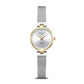 Bering Classic Round Diamond Dot Dial Bi Colour Mesh Bracelet Watch 17724-010