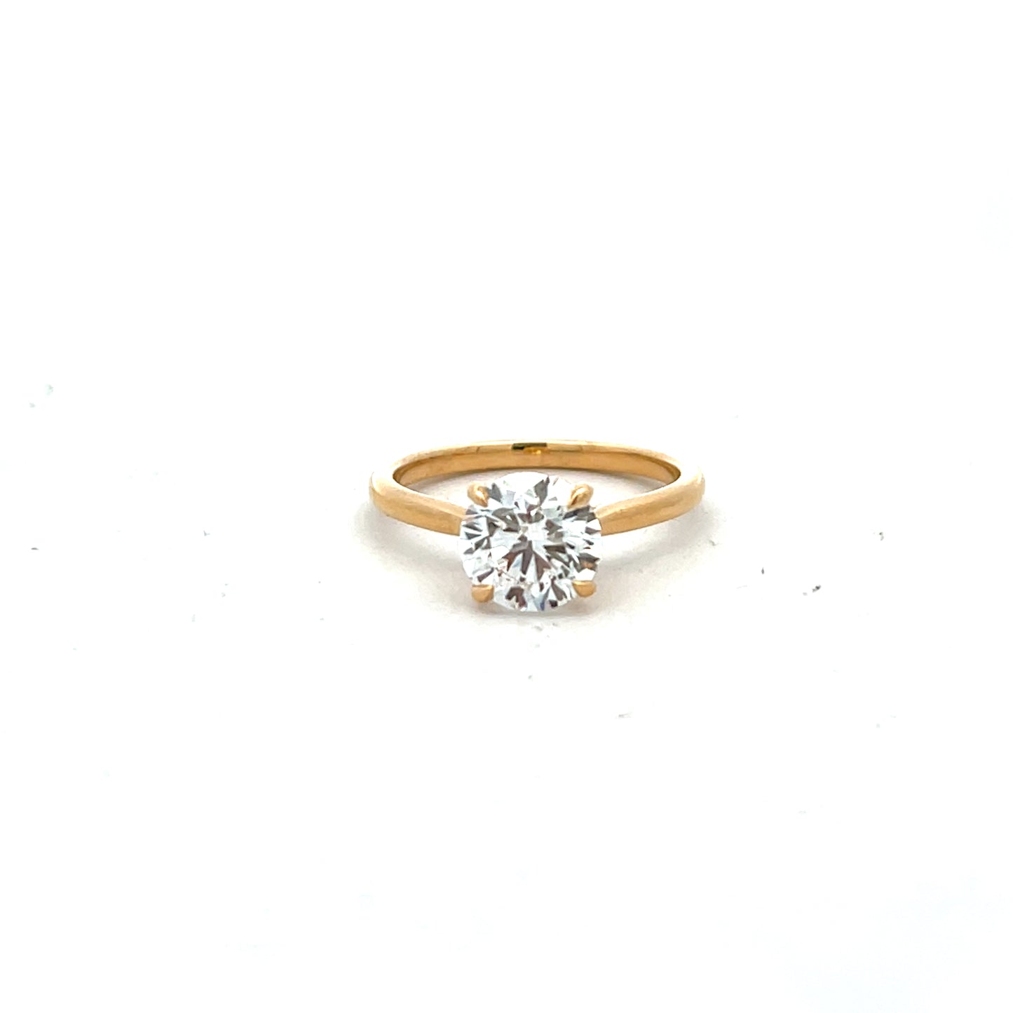 18ct Yellow Gold 2.01ct Brilliant Cut Laboratory Grown Diamond Ring Size N