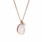 Jersey Pearl Sorel Rose Quartz and Freshwater Cultured Pearl Rose Necklace