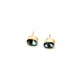 9ct Yellow Gold Oval Aquamarine Stud Earrings